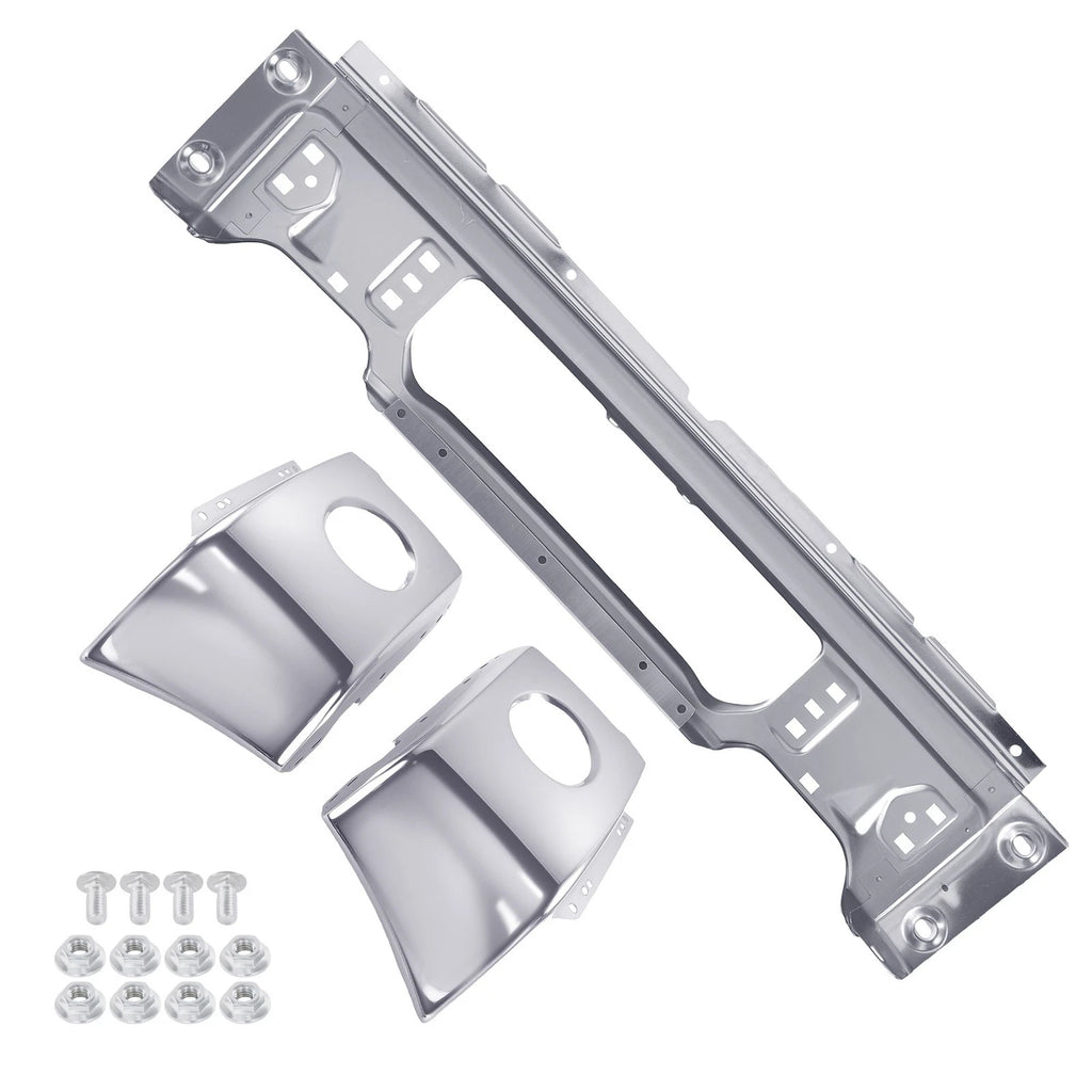 Chrome Front Bumper Face Bar for Ford F-150 (2009–2014) W/ Fog Holes