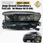 Full LED Headlight for Jeep Grand Cherokee L (2021–2024) - Driver Left Side