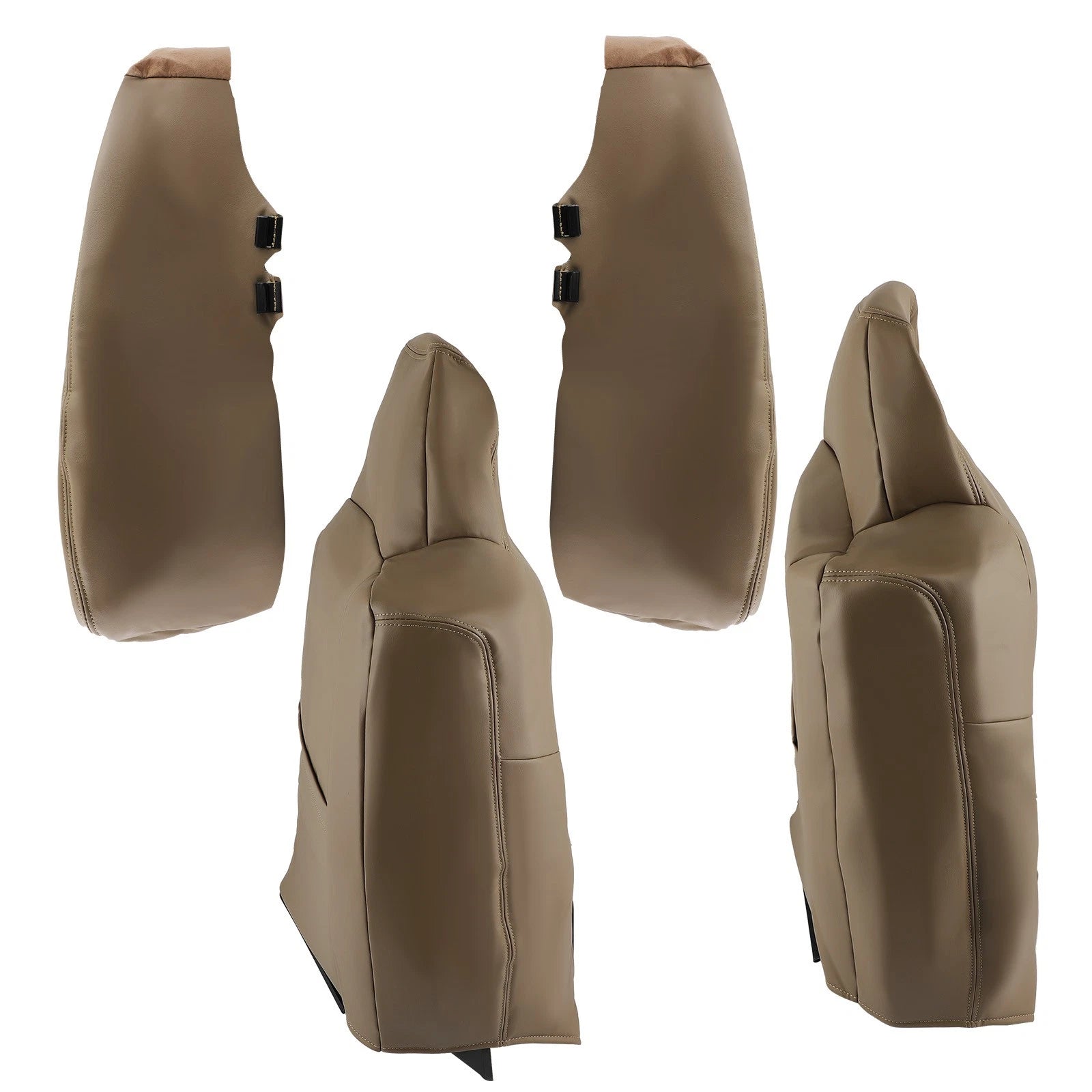 Set of 2 Front Seat Covers for Ford F250 F350 (2002–2007) Tan