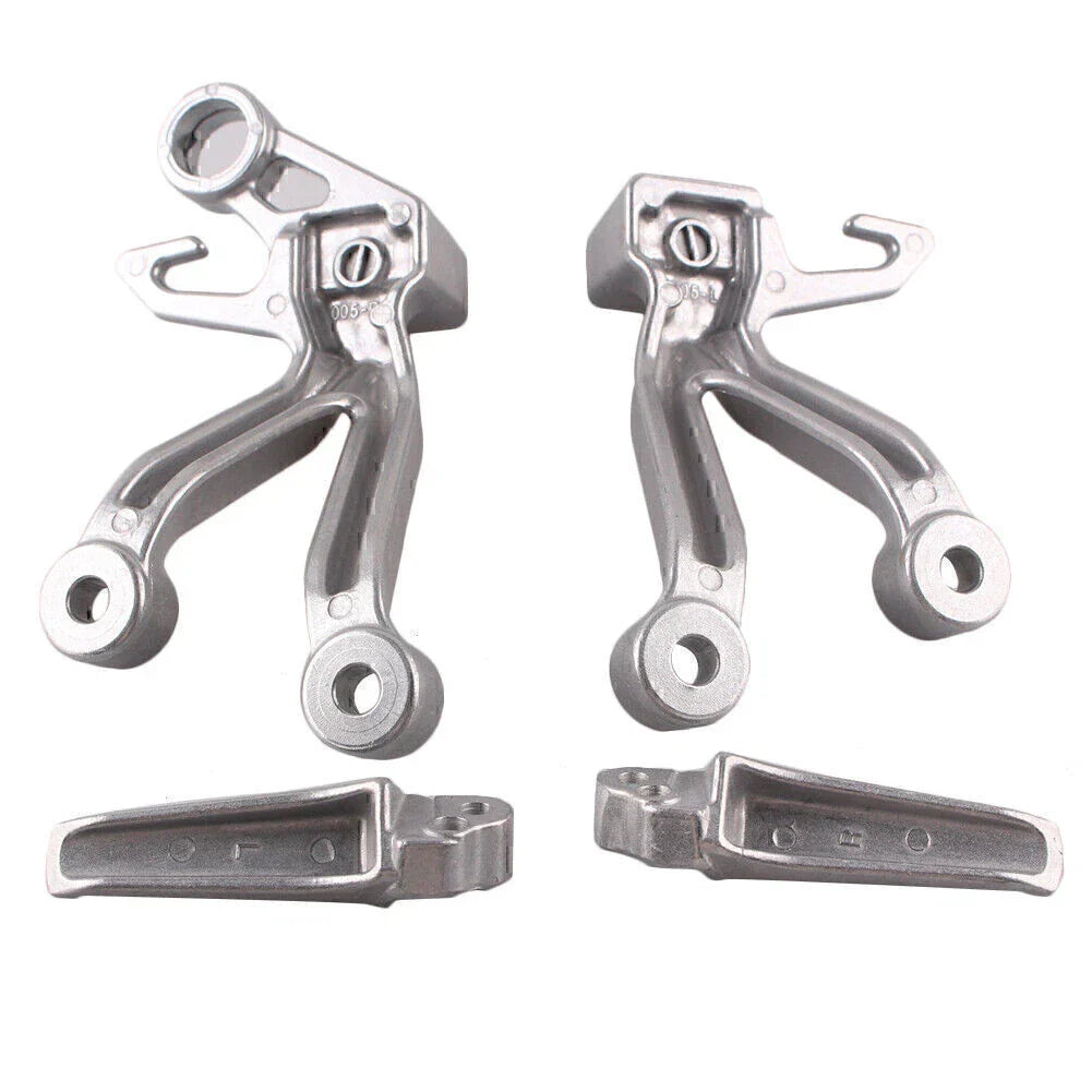 Passenger Rear Footpegs Footrests Brackets for Suzuki GSXR1000 (2003-2004)