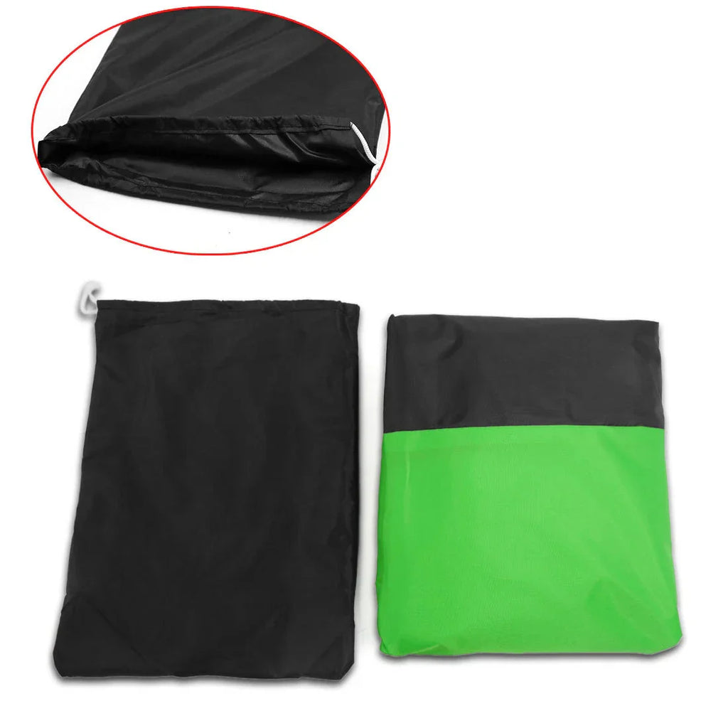 XXL Black & Green Motorcycle Cover for Honda Shadow Rebel 250 500 750 1100 VTX