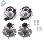 Set of 4 Wheel Hub Bearings for Chevrolet Malibu Pontiac G6 Saturn Aura (2008–2012)