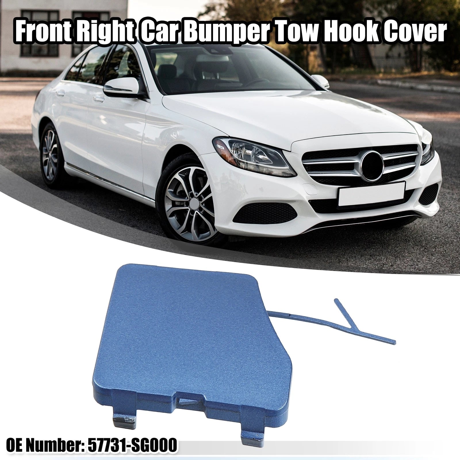 Front Right Tow Hook Cover for Subaru Forester (2015–2018) Blue 718844975377