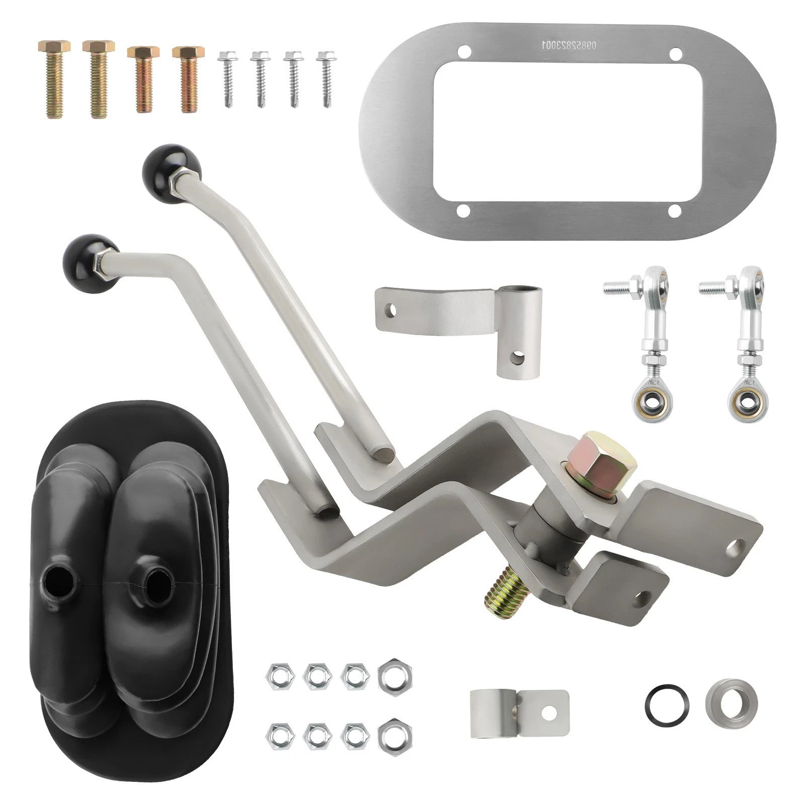 Stainless Twin-Stick Shifter w/ Boot Kit for NP205 (8-Bolt)