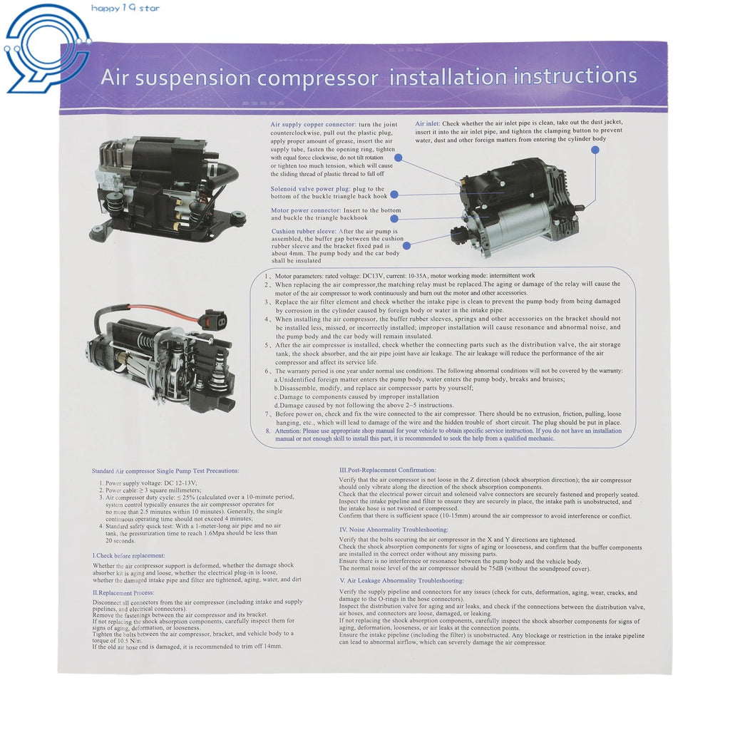Air Ride Suspension Compressor Pump for Lexus LS 600h L (2012)