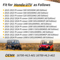 Fuel Pump & Oil Filter for Honda Pioneer 500 SXS500 520 SXS520 1000 (2015–2023)