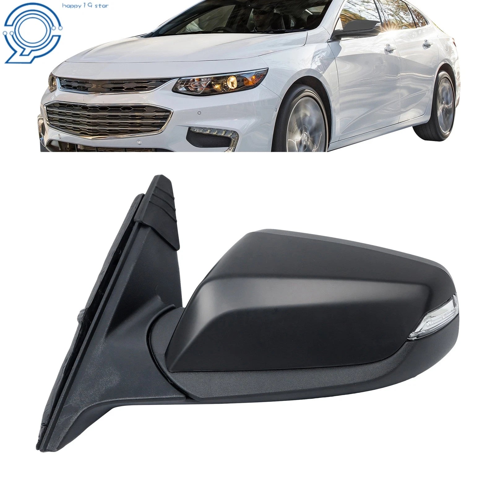 Heated Blind Spot Driver Side Mirror for Chevy Malibu (2016–2022)