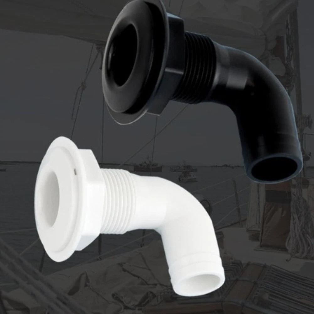 Thru Hull Drain Outlet Fitting 1 in for Yacht Speedboat Dinghy RV Marine