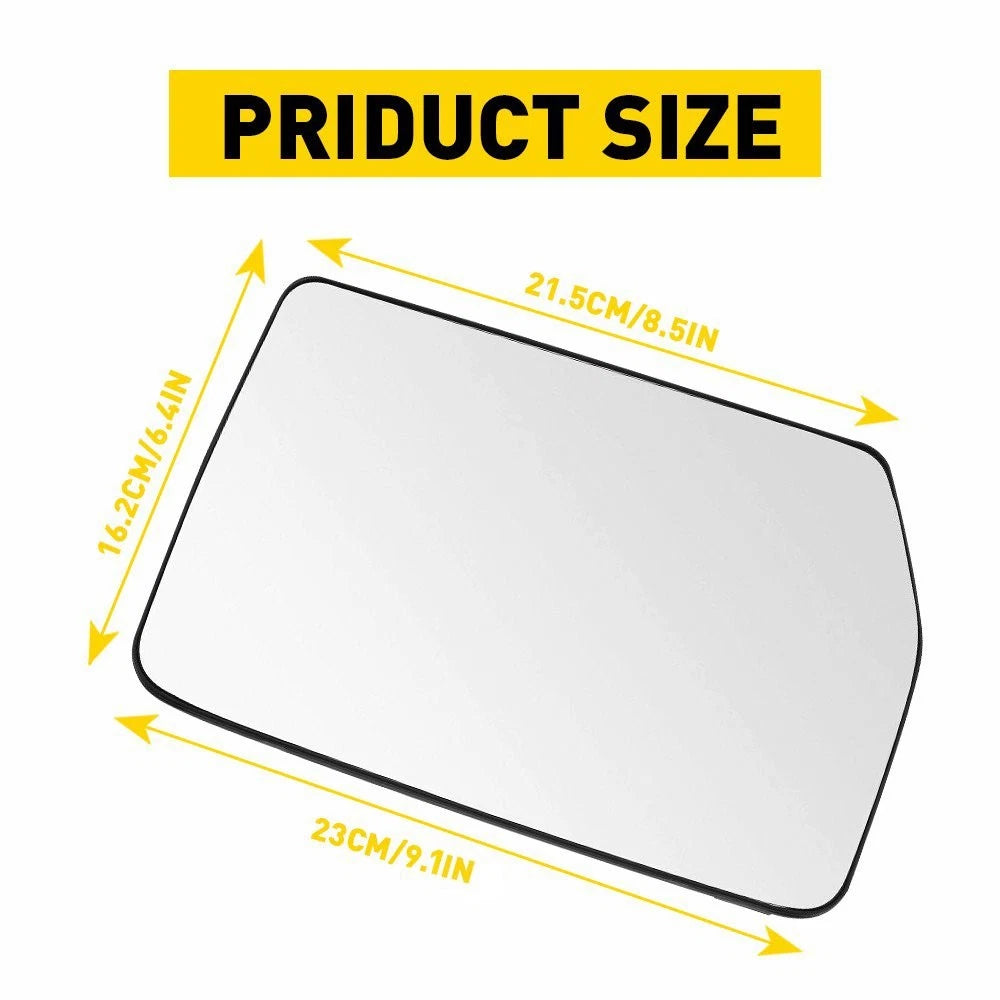 Right Passenger Side Mirror Glass with Backing Plate for Ford F-150 (2004–2010)