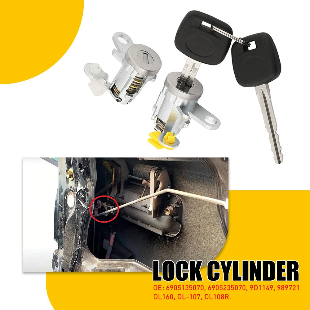 Fuel Door Lock Cylinder & Keys for Toyota Tacoma Tundra (1995–2004)