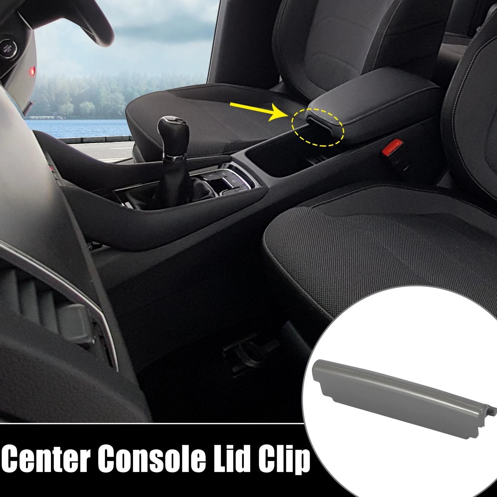 Center Console Lid Clip for Audi A3 (2003–2012) - Gray