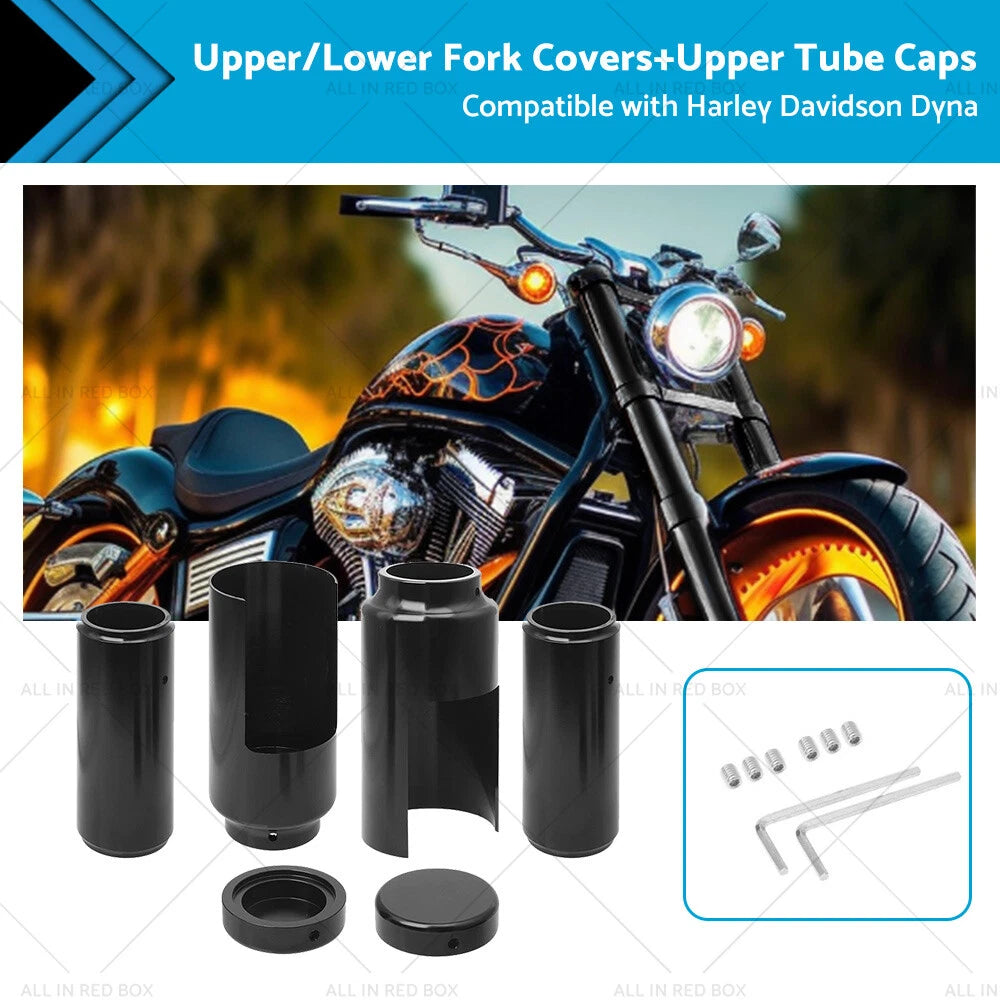 Front Fork Covers Cap for Harley Davidson Dyna (2006–2017)