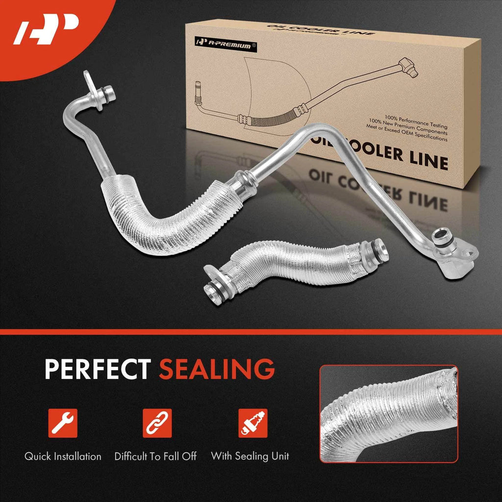 2Pcs Turbo Oil Feed & Return Line for BMW 330i 530i xDrive (2017–2019)