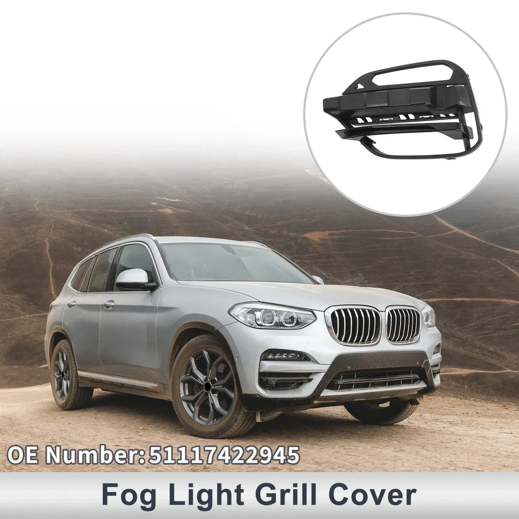 1 Pc Front Left Fog Light Grill for BMW X3 (2018-2021)