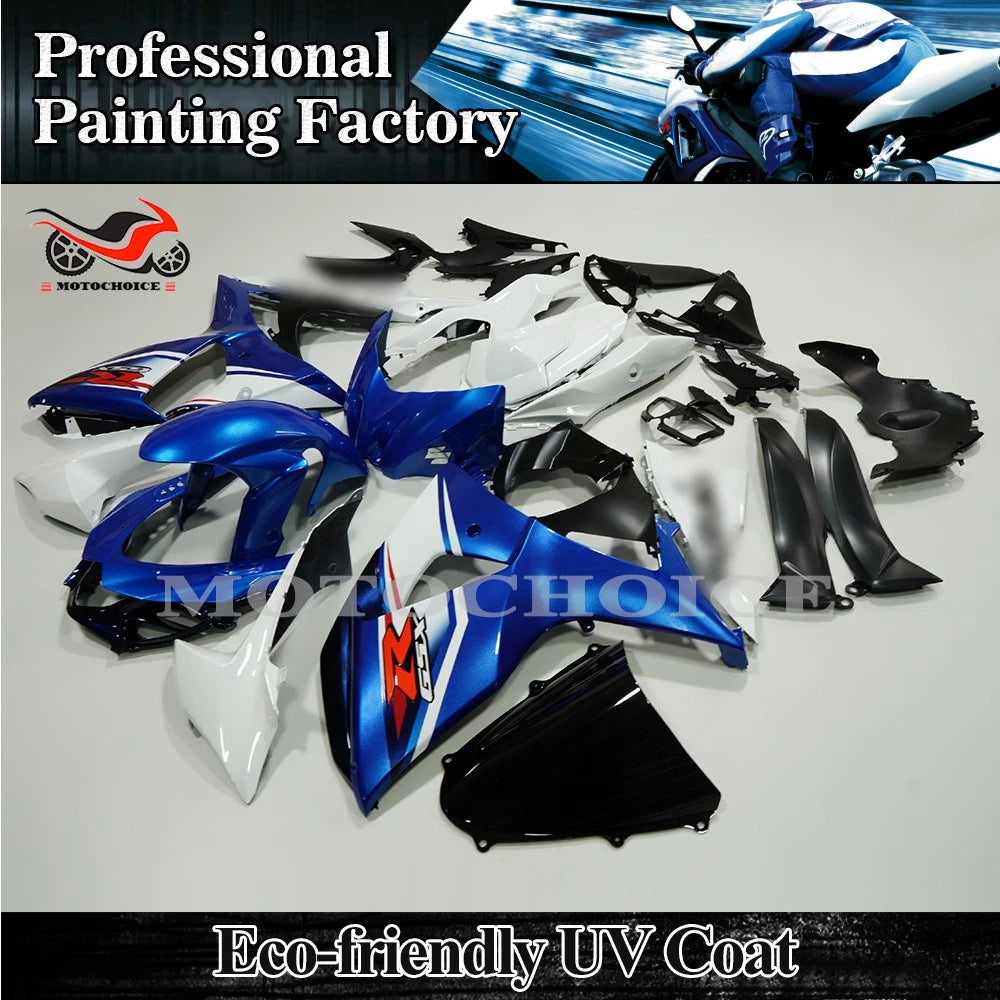 Fairing Kit for Suzuki GSXR1000 (2009–2016) - Blue & White ABS Bodywork