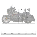 Driver Passenger Seat for Harley Touring Electra Street Glide (2009–2023)