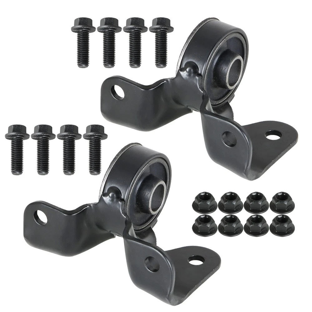 Set of 2 Front Steel Torsion Bar Crossmember Mounts for Chevy Silverado GMC (1999–2007)