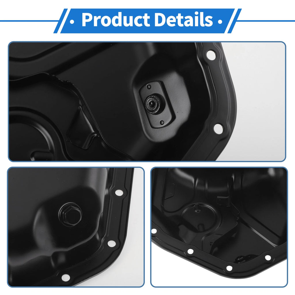 Engine Oil Pan for Lexus RX350 (2007–2015) No.121020P020 Aluminum Alloy Black