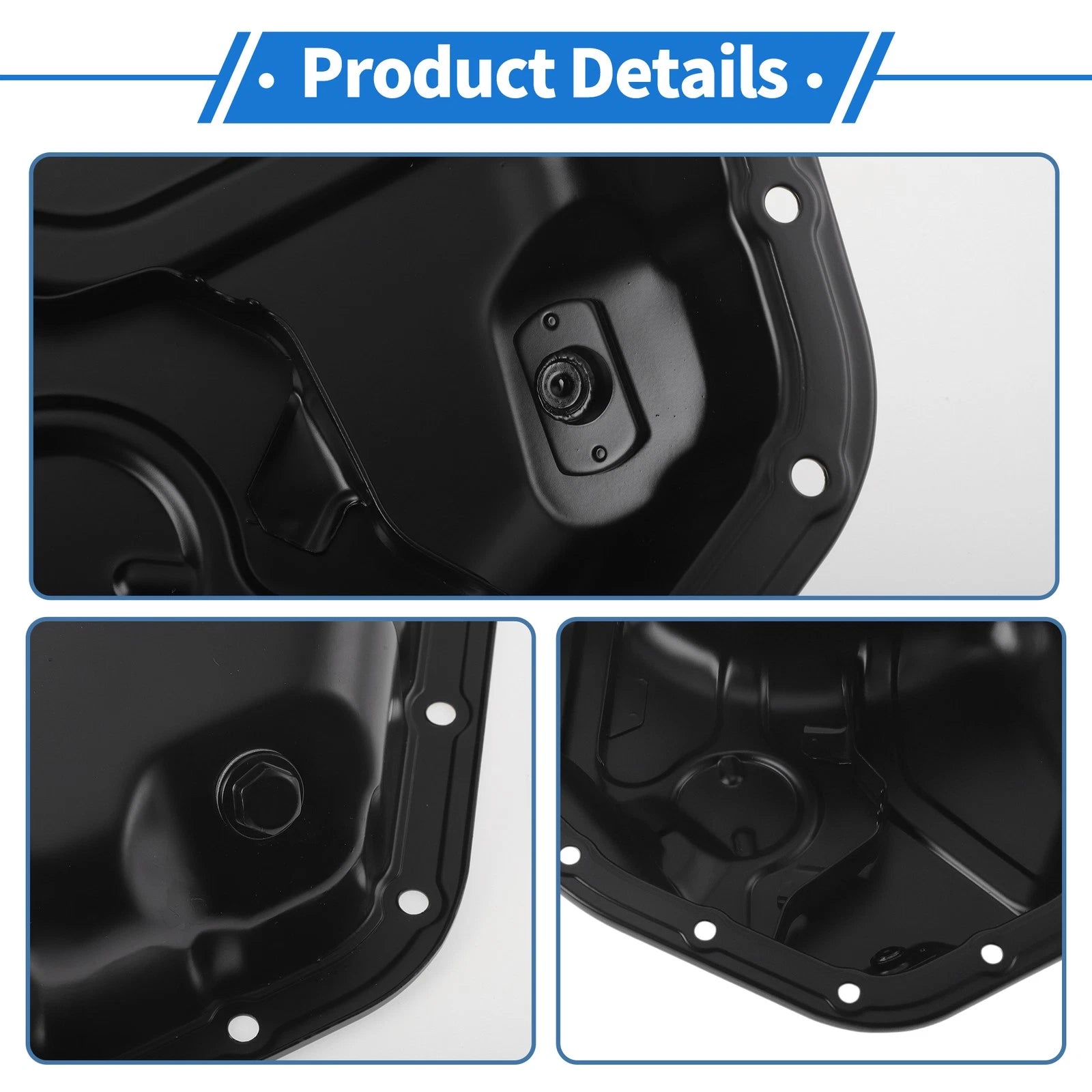 Engine Oil Pan for Lexus RX350 (2007–2015) No.121020P020 Aluminum Alloy Black