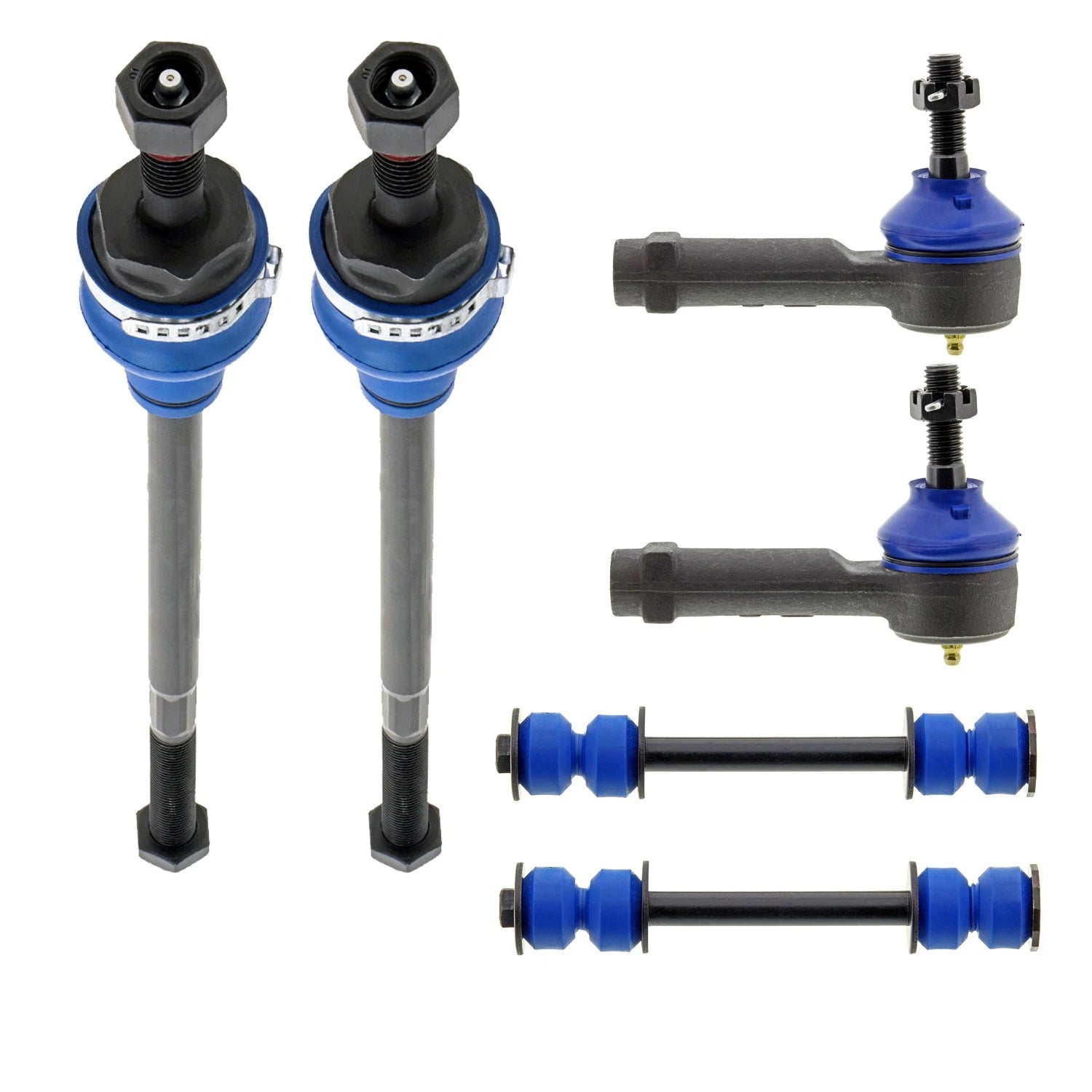 Set of 4 Mevotech Supreme Tie Rod Ends Sway Bar Links for Express 3500 (2003–2023)