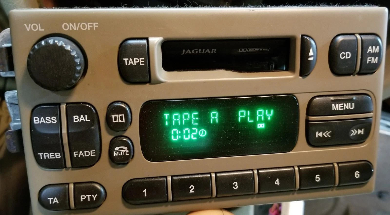 Stereo Tape Radio Player for Jaguar S-Type (1999–2002) XR8F-18K876-DHAEK