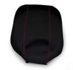 Console Lid Armrest Cover for Ford Explorer (1995–2001) Carbon Fiber Red Stitch