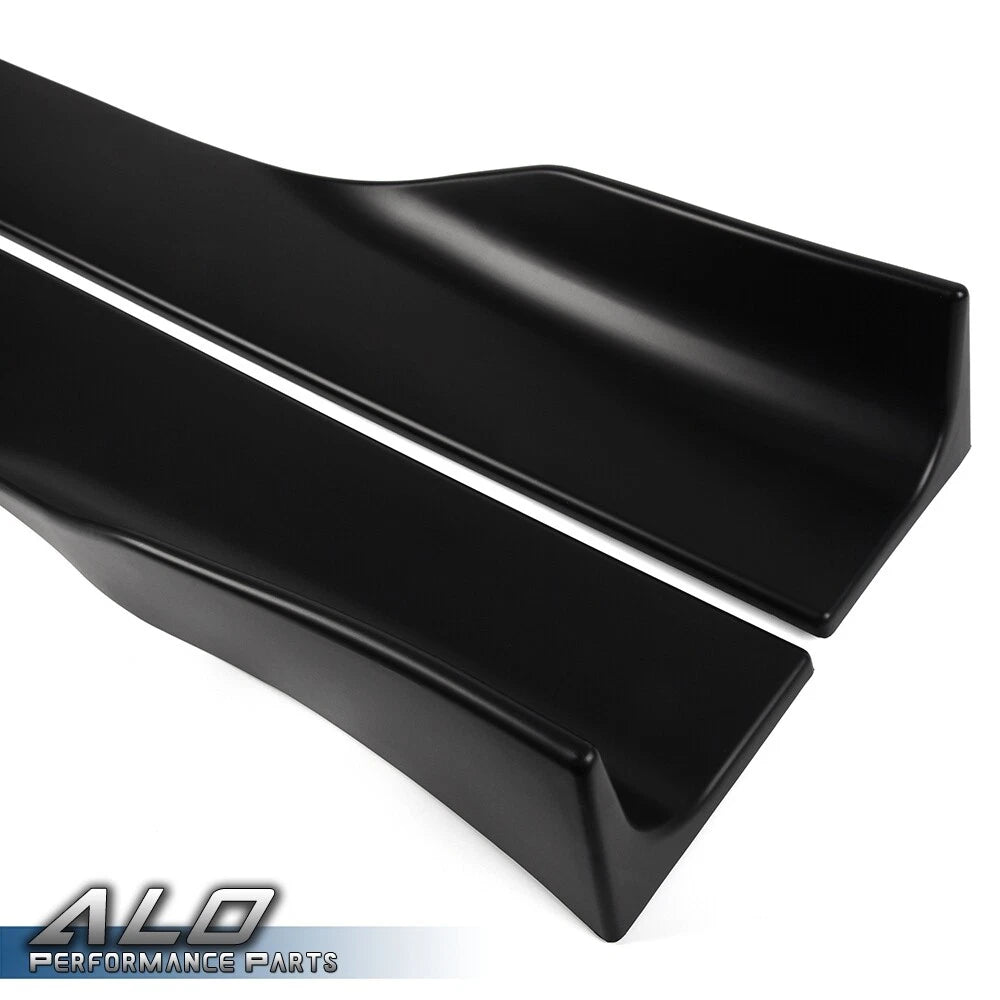 Set of 4 Universal Car Side Skirt Extensions for Most Vehicles