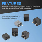 6 Piece Fuel Pump Relay Bypass Kit for Make Model