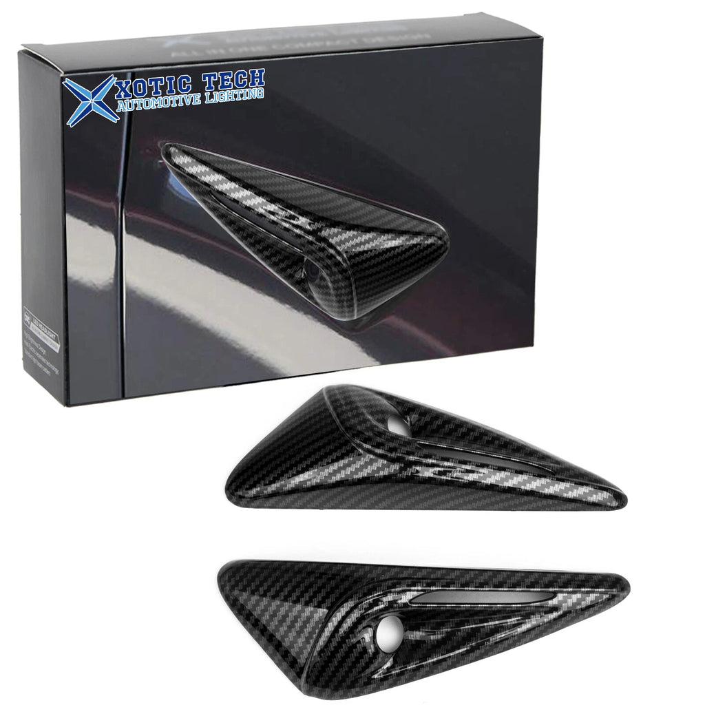 Carbon Style Side Camera Trim Cover for Tesla Model Y (2024–2025)