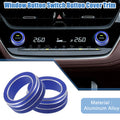 Set of 2 AC Control Switch Knob Cover Trim for Toyota Corolla (2020–2022) Blue