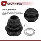Outer CV Joint Boot Kit with Clamps for BMW 535i (2008–2010) - 33217572446