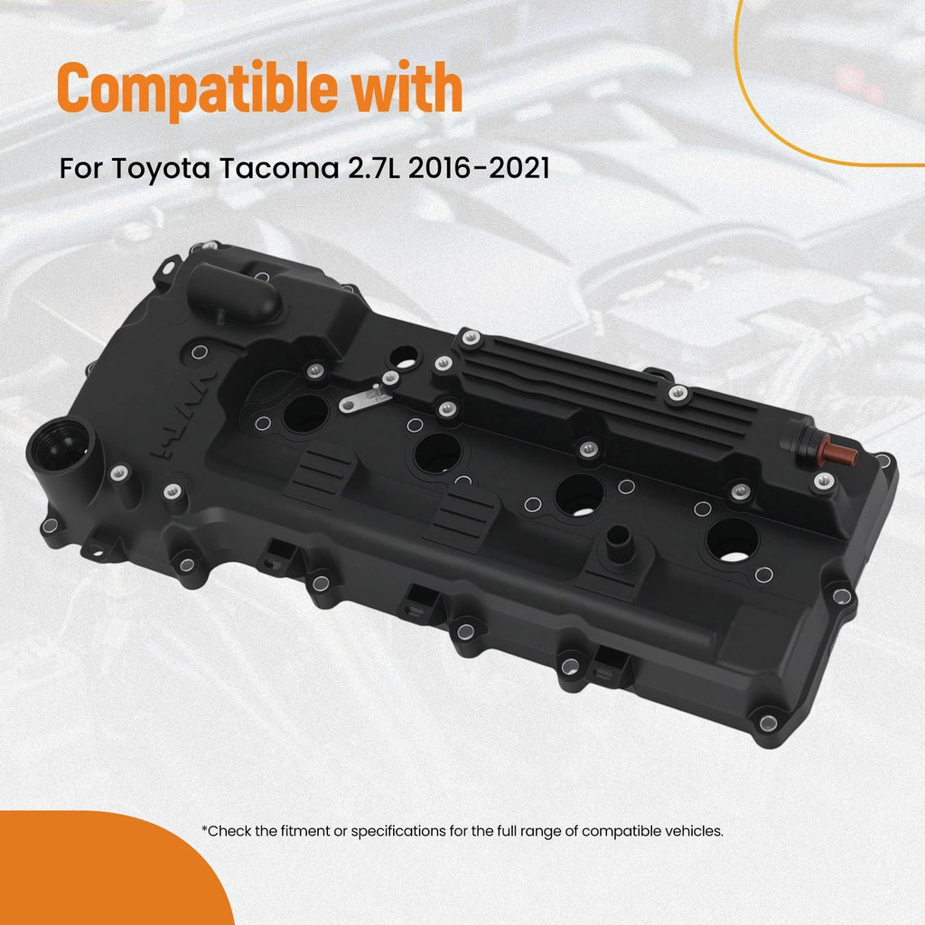 Black Valve Cover for Toyota Tacoma 2.7L (2016–2021)