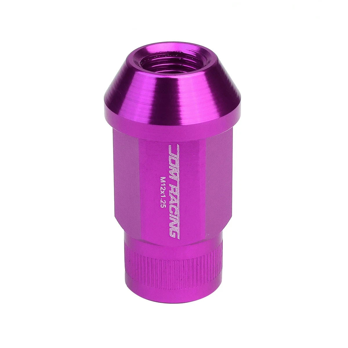 Set of 4 Open End M12x1.25 44mm Tall Purple Aluminum Lug Nuts for JDM Rims