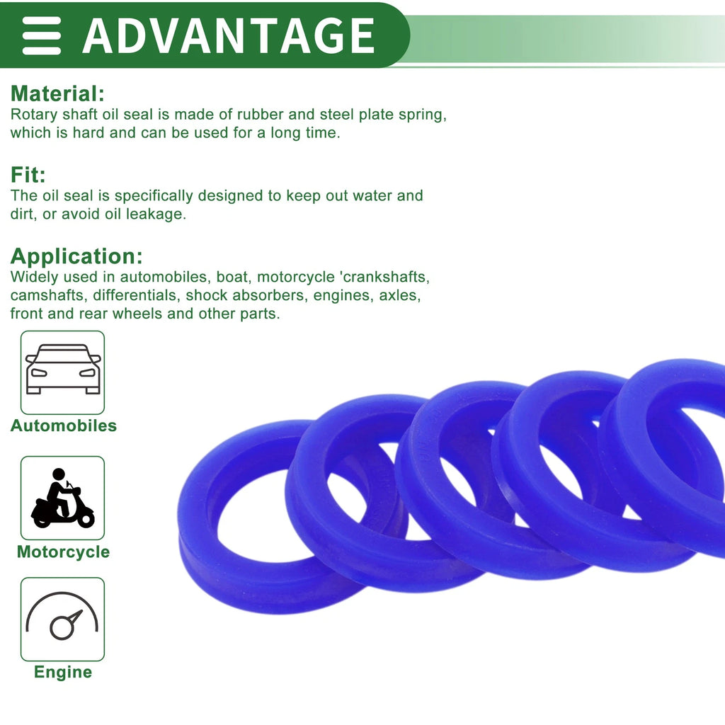 Set of 5 Oil Seal Rotary Shaft Seal 30x42x8mm for Various Models