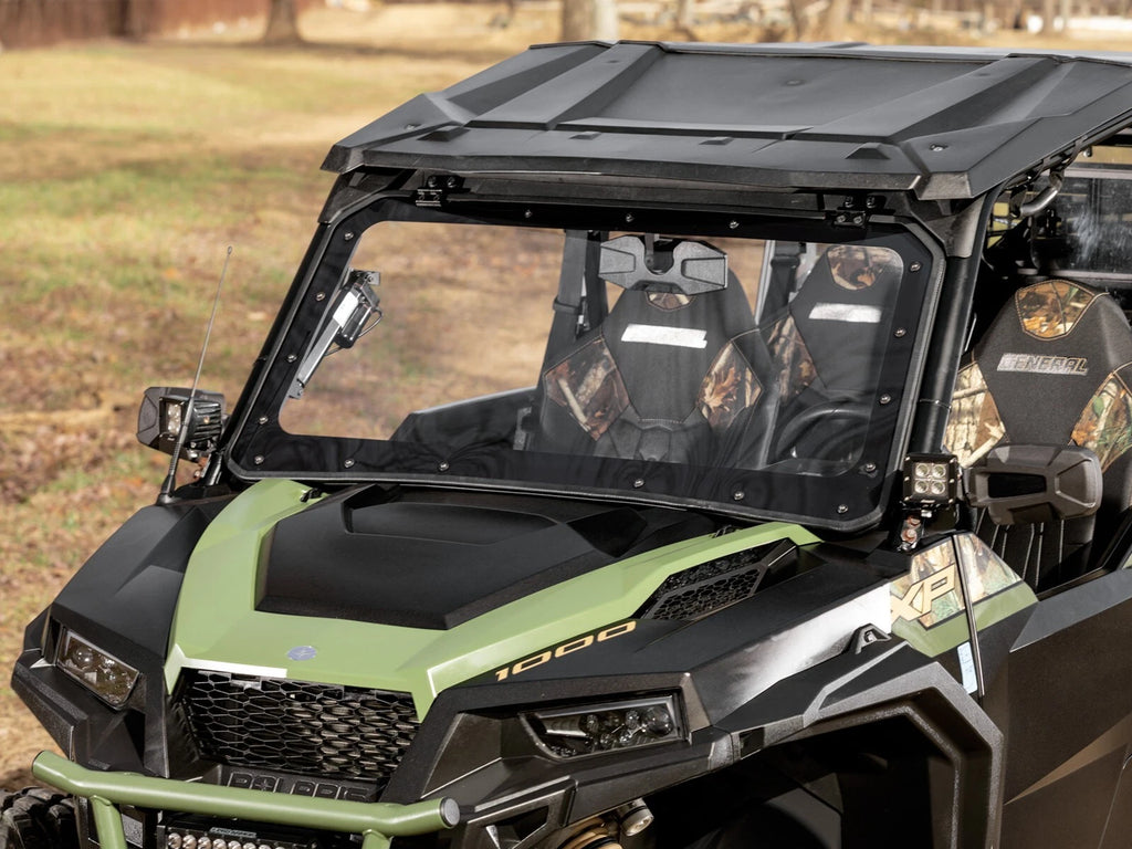 SuperATV Maxdrive Power Flip Windshield for Polaris General XP 1000 (2019–2023)