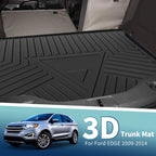 Cargo Liner Rear Trunk Mat for Ford Edge (2009–2014) TPE 1 Pc