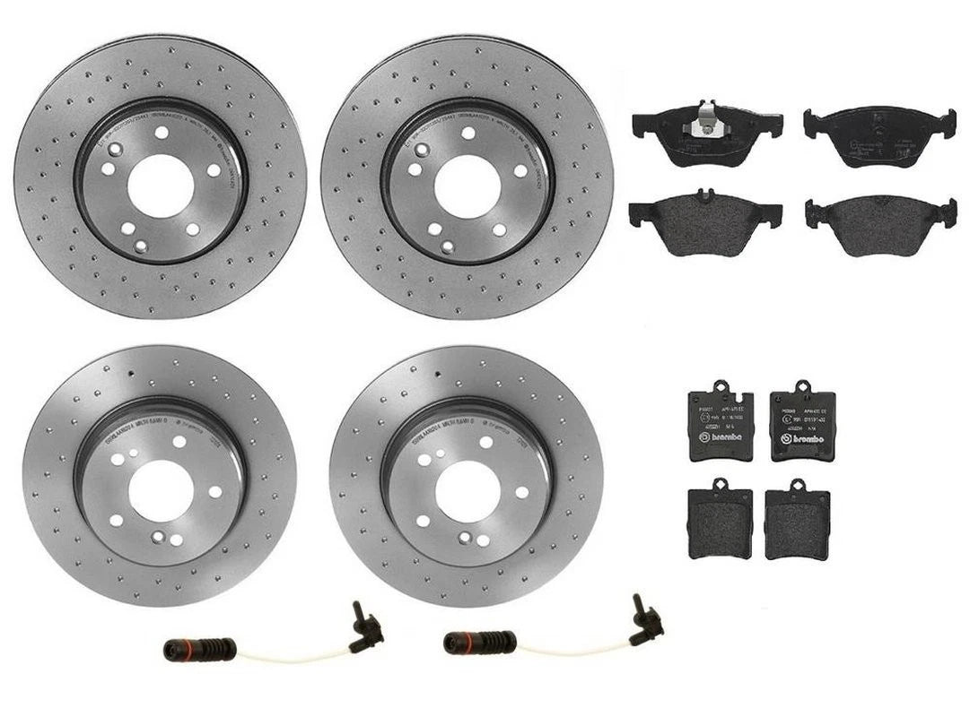 Brembo Disc Brake Pad & Rotor Kit for Mercedes (300mm/290mm)