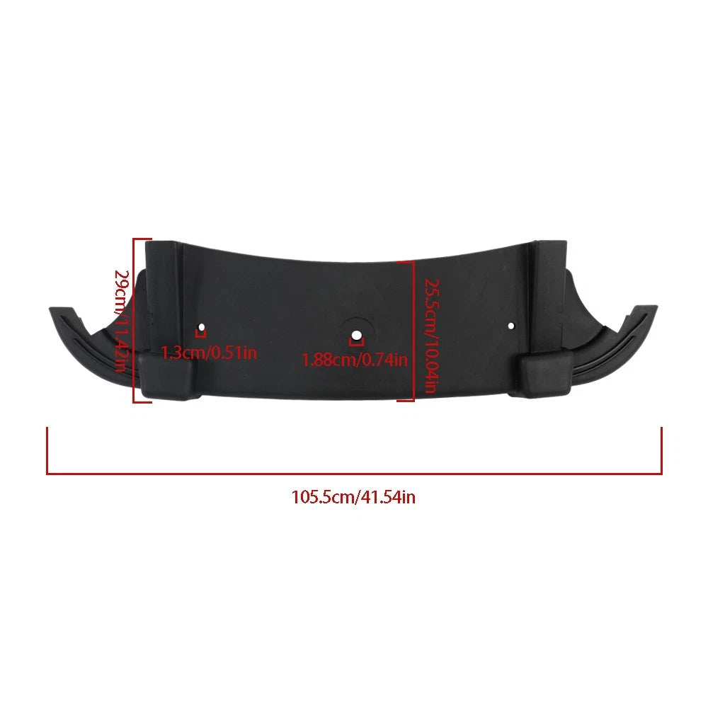 Rear Bumper for E-Z-Go RXV Golf Cart (2008–2023) Black Plastic