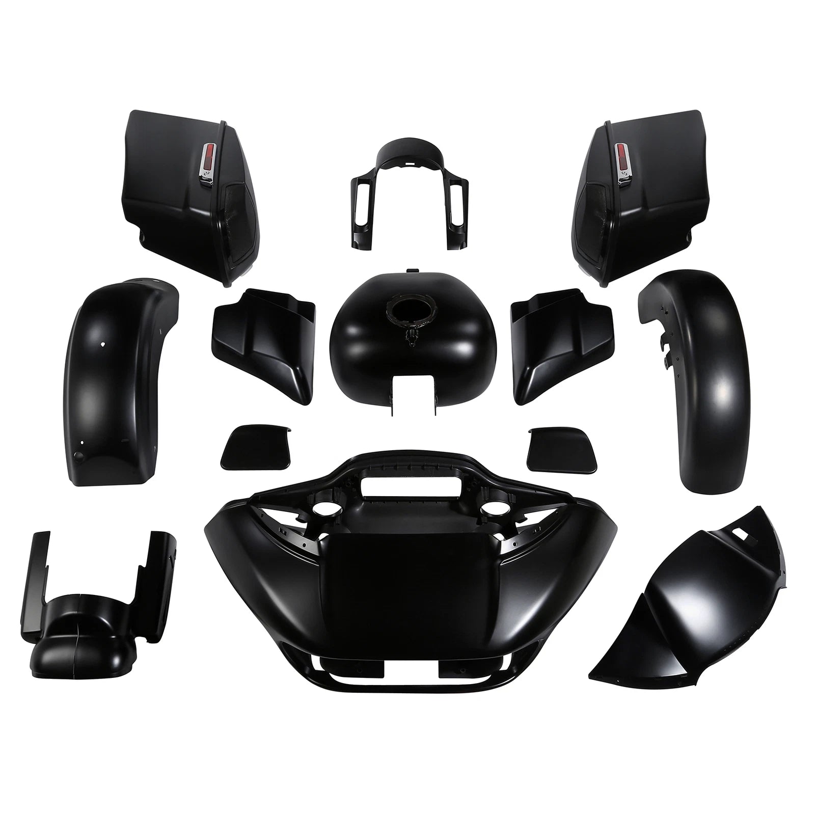 Fairings Body Work Kit for Harley Touring CVO Road Glide (2015–2023) Black Denim