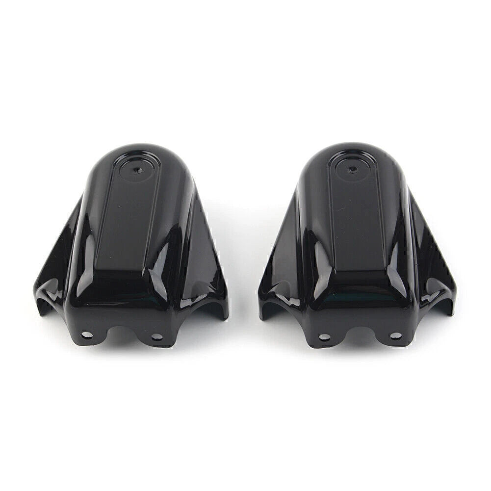 2X Rear Axle Cover Swingarm Caps for Harley Softail (2008–2017) Black GZ