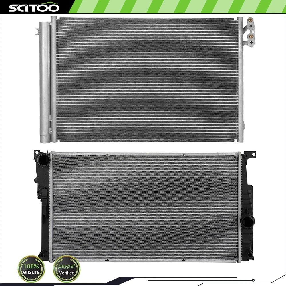 Aluminum Radiator & A/C Condenser Kit for BMW 328i (2012–2013)
