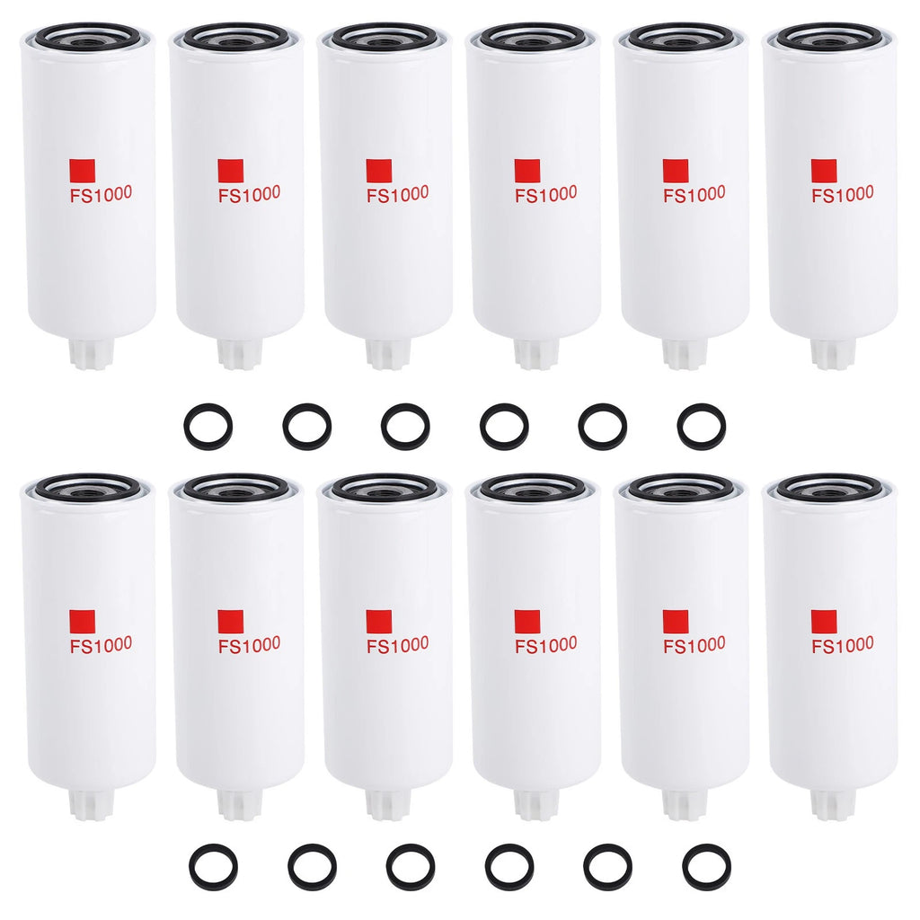 12 Pcs Fuel Filter & Water Separator for Liebherr (5614398)