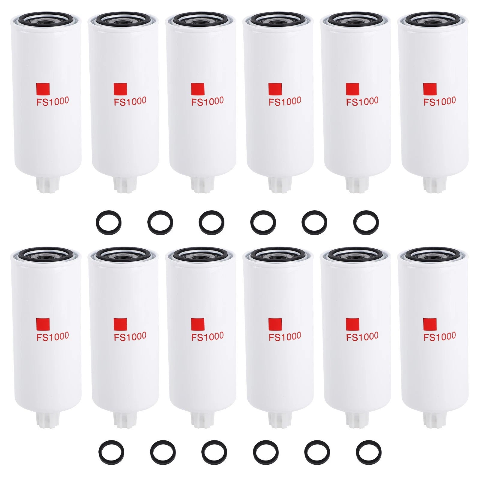 12 Pcs Fuel Filter & Water Separator for Liebherr (5614398)