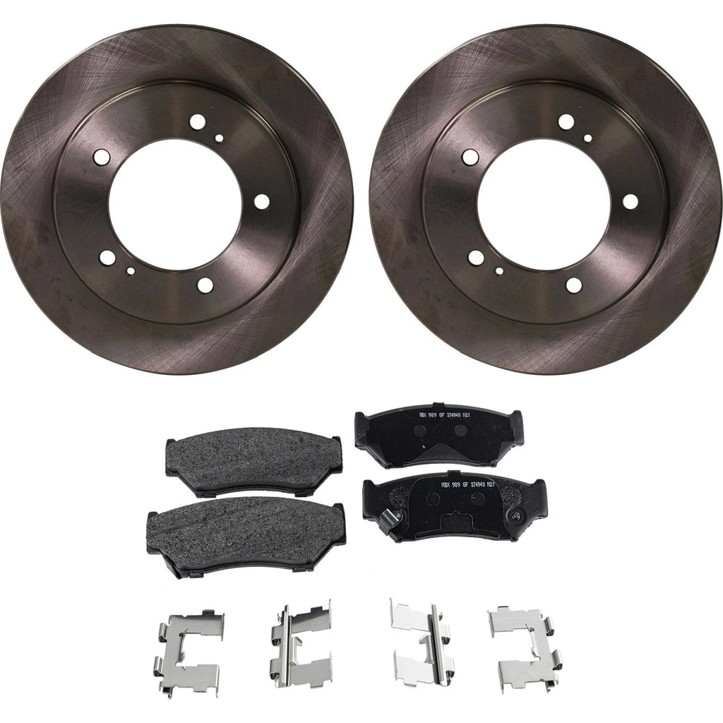 Brake Disc Rotors and Pads Kit for Chevy Tracker, Suzuki Vitara