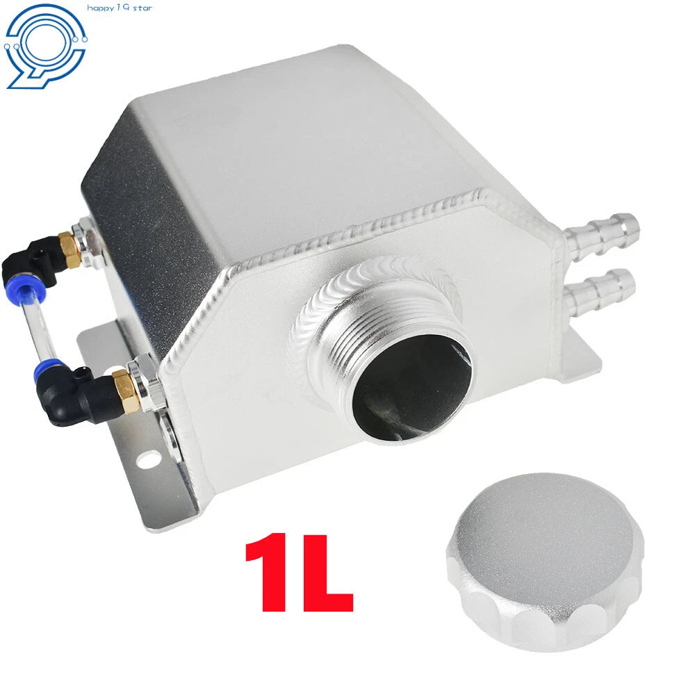 Aluminum Coolant Overflow Bottle for Universal Vehicles (1L)