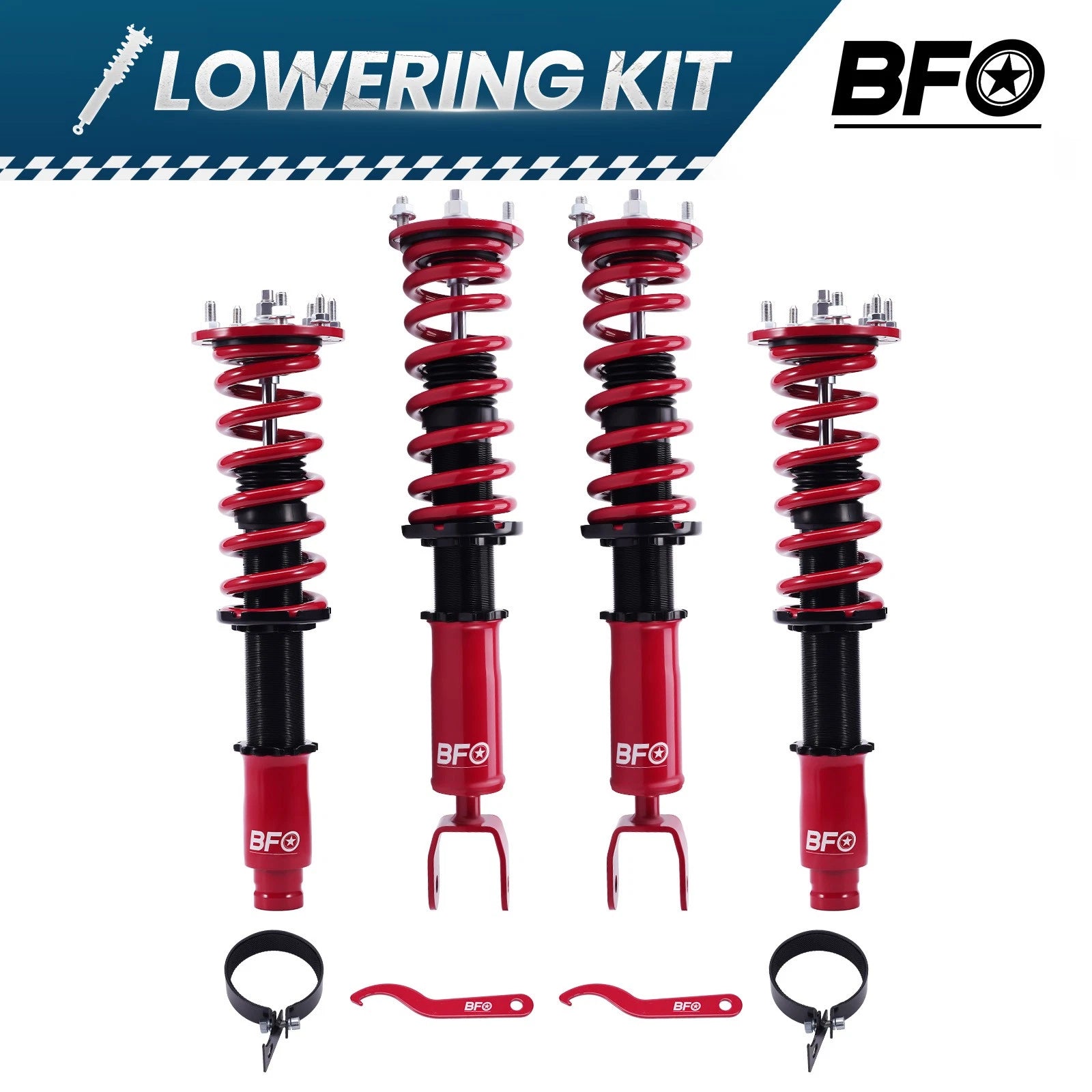 Coilover Lowering Kit for Honda Accord (2008–2012) - Shocks Struts