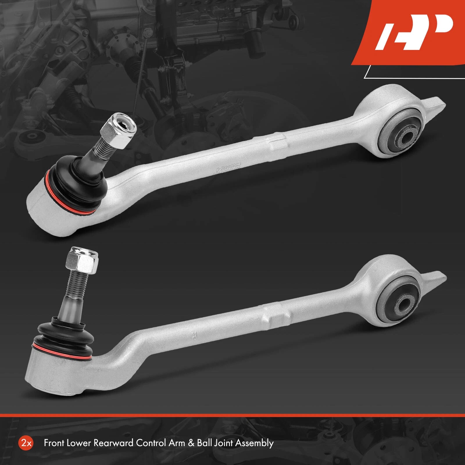 2X Front Lower Rearward Control Arm with Ball Joint for BMW 525i