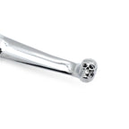 Chrome Skull Clutch Lever with Mount Bracket for Harley Dyna (2008–2014)