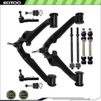 Set of 4 Control Arms & Tie Rod Ends for Chevrolet Tahoe (2015–2020)