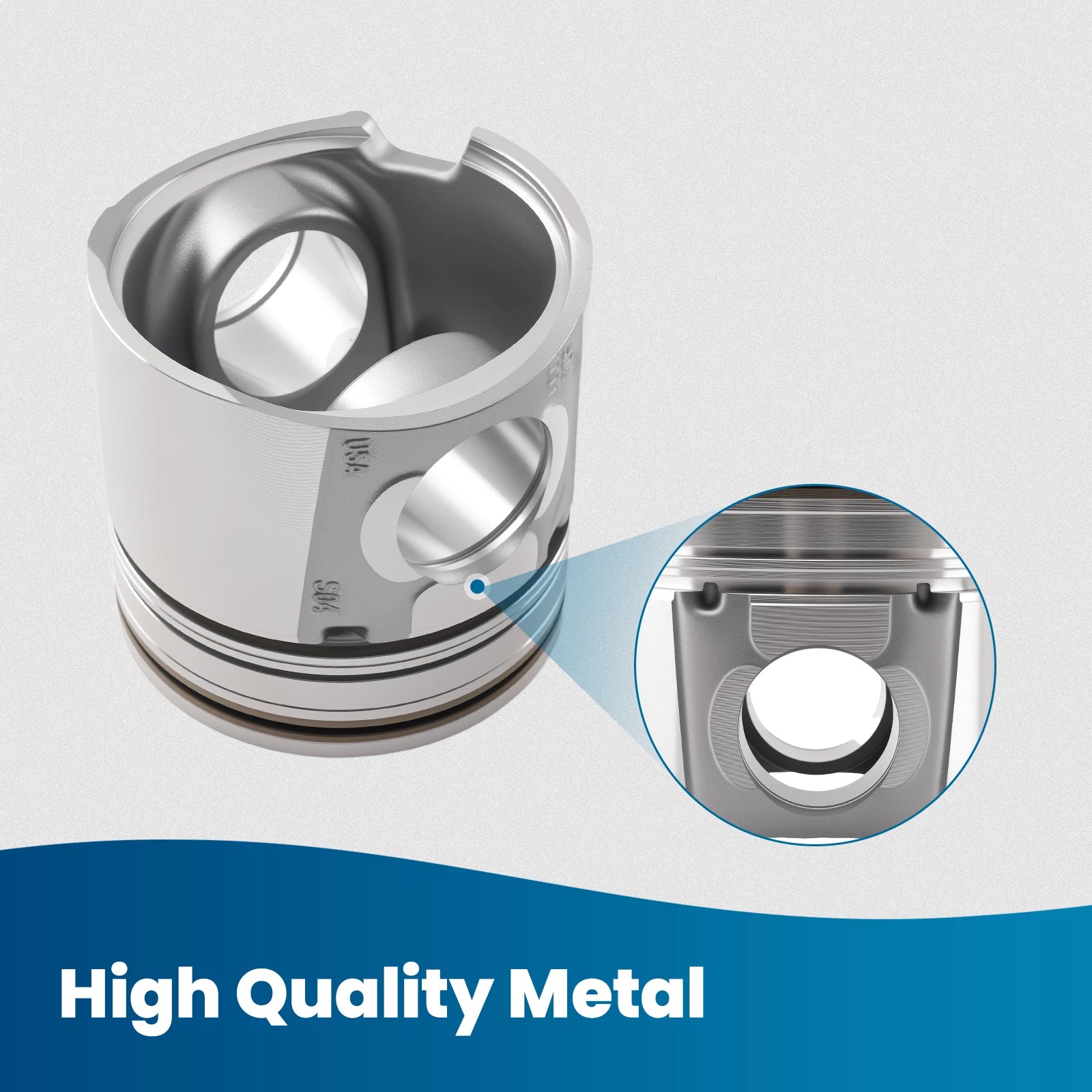 Piston Assembly w/ Rings Set for Dodge Ram 6.7L Cummins (2007–2019) 4955520